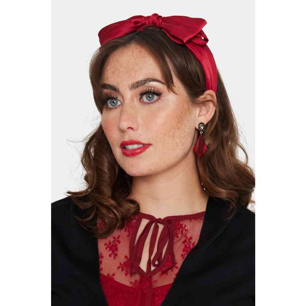 Voodoo Vixen - Bow Headband - Red